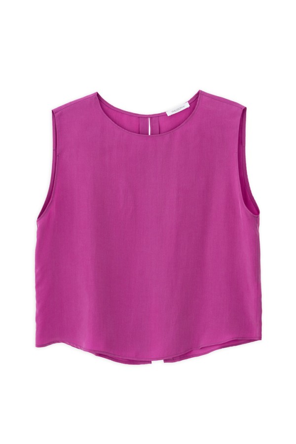 CUPRO CROPPED TOP PINK