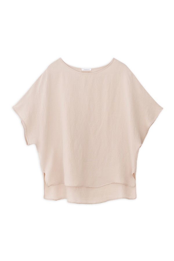GAUZE OVERSIZED BLOUSE LIGHT BEIGE