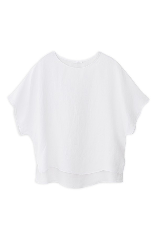 GAUZE OVERSIZED BLOUSE WHITE