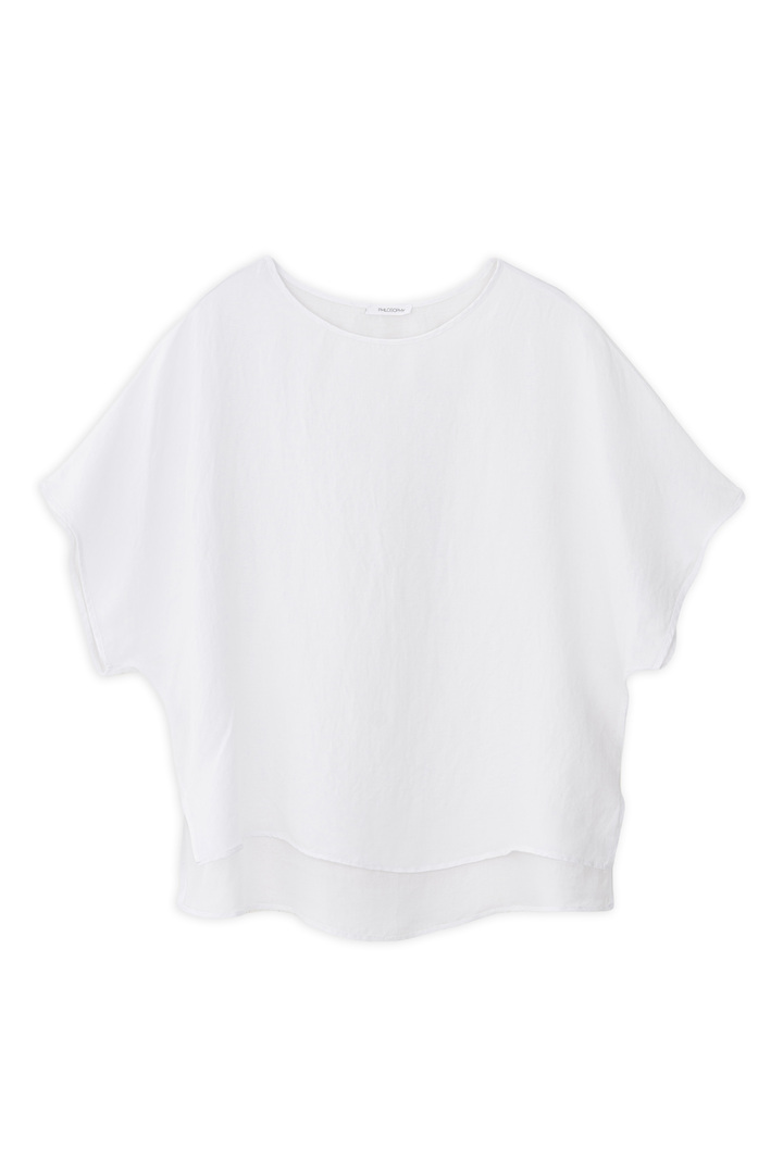 GAUZE OVERSIZED BLOUSE WHITE