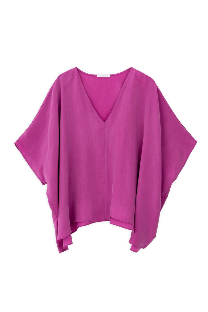 CUPRO OVERSIZED BLOUSE PINK