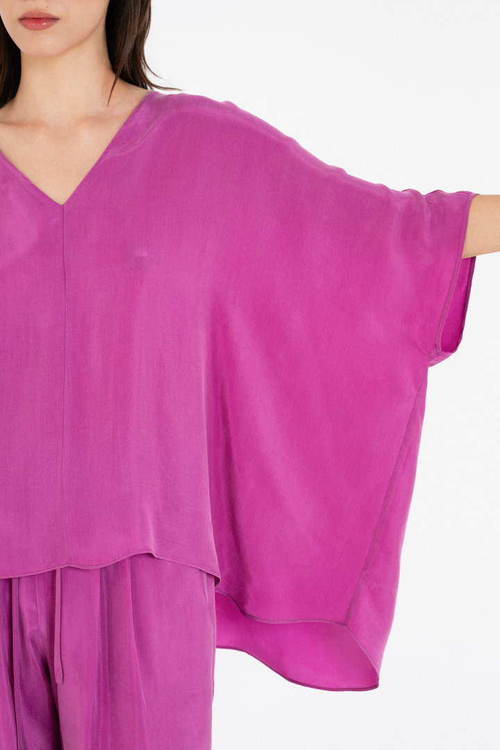 CUPRO OVERSIZED BLOUSE PINK