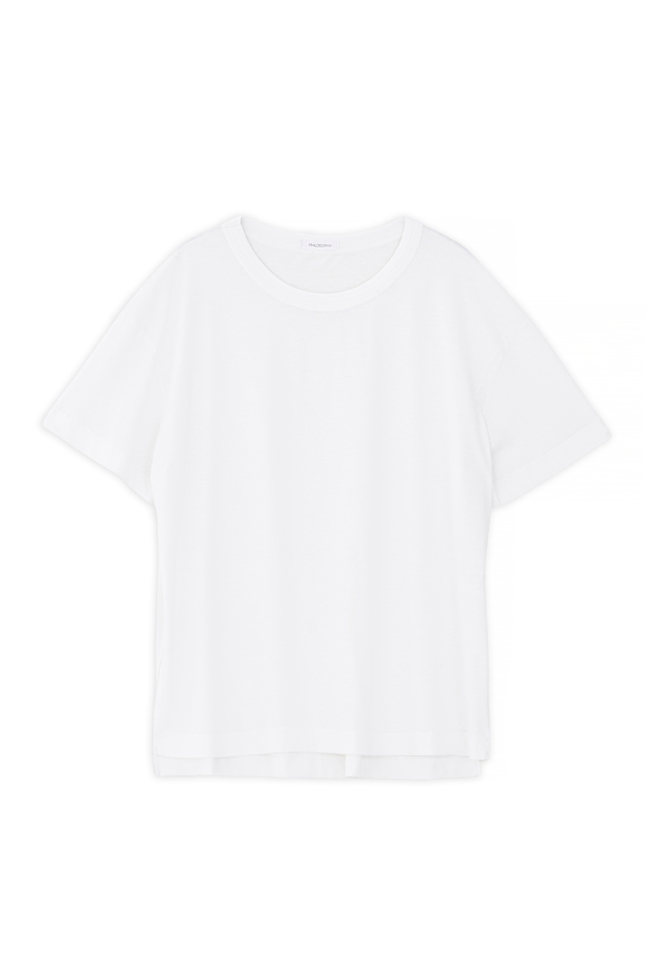 ORGANIC JERSEY OVERSIZED LONG T-SHIRT WHITE
