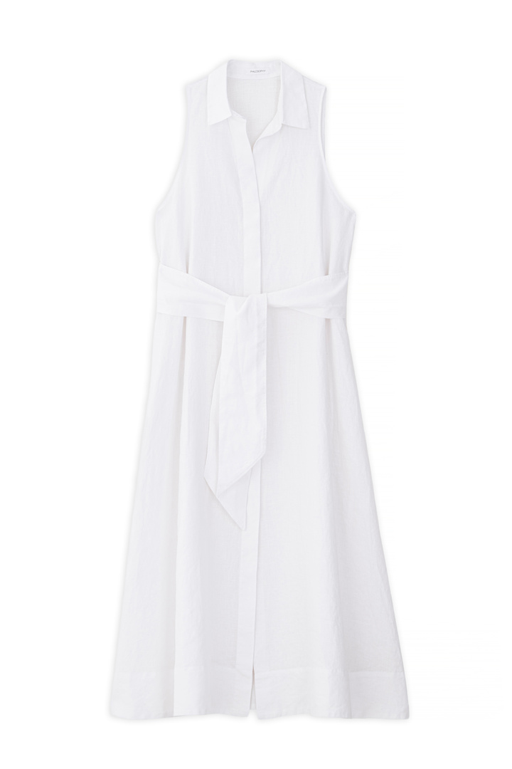 LINEN SHIRTDRESS WHITE