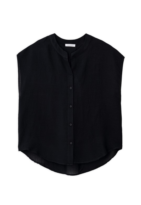 GAUZE LOOSE SHIRT BLACK