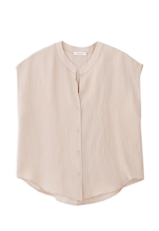 GAUZE LOOSE SHIRT LIGHT BEIGE