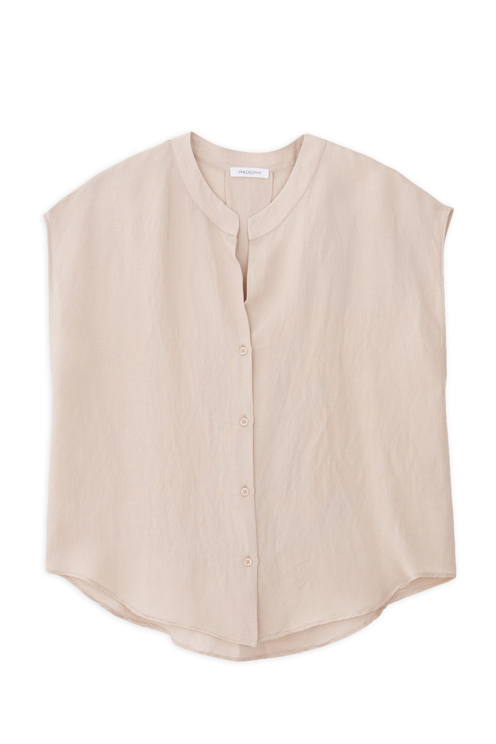 GAUZE LOOSE SHIRT LIGHT BEIGE
