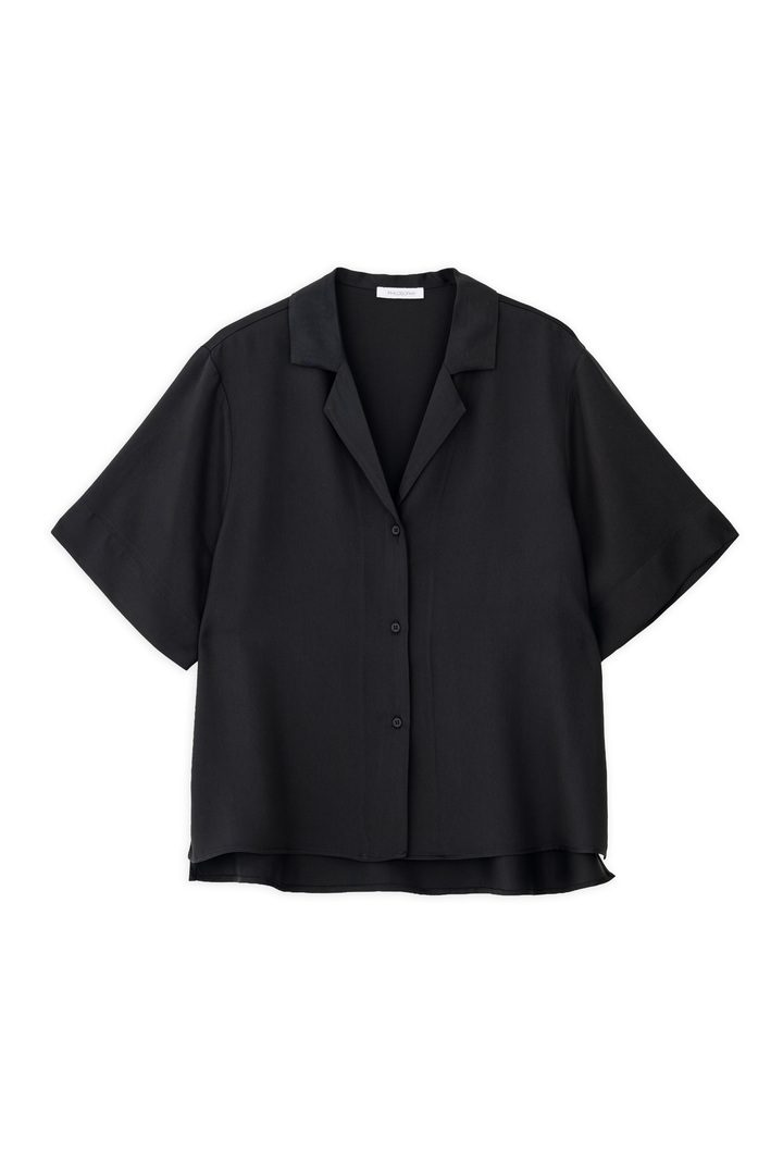 LYOCELL SHIRT OFF BLACK