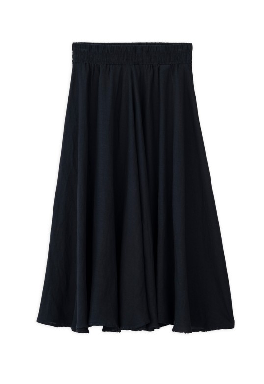 GAUZE SKIRT BLACK