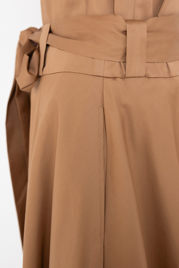 POPLIN SKIRT CAMEL