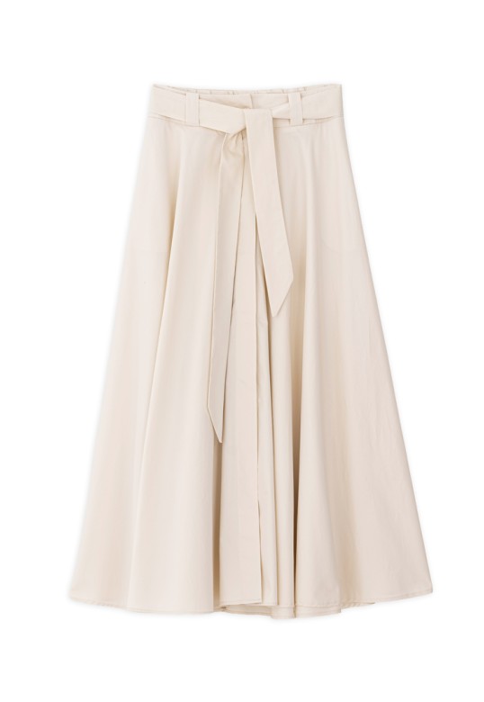 POPLIN SKIRT CREAM
