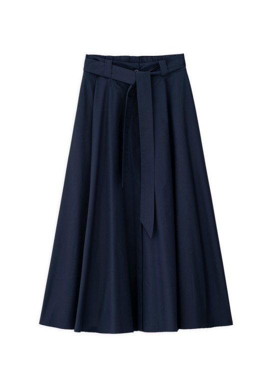 POPLIN SKIRT DARK BLUE