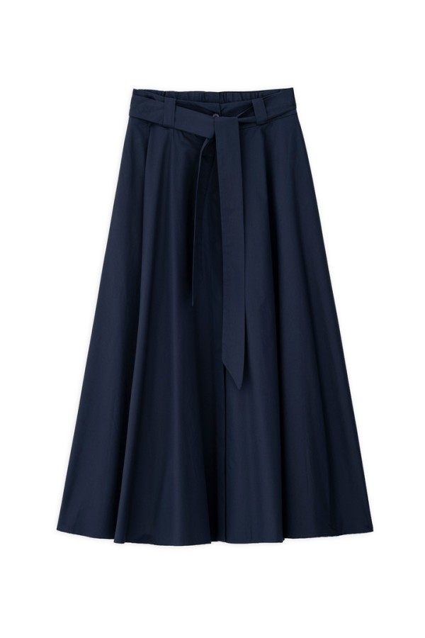 POPLIN SKIRT DARK BLUE