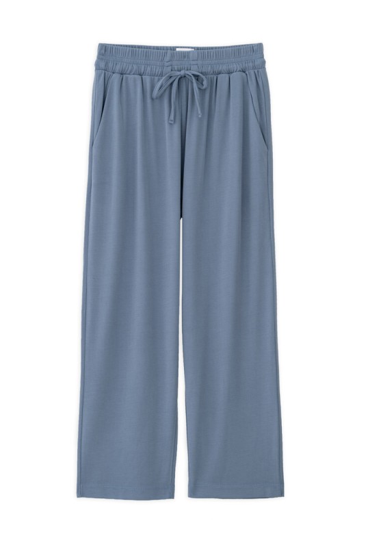 RIB PANTS DUSTY BLUE
