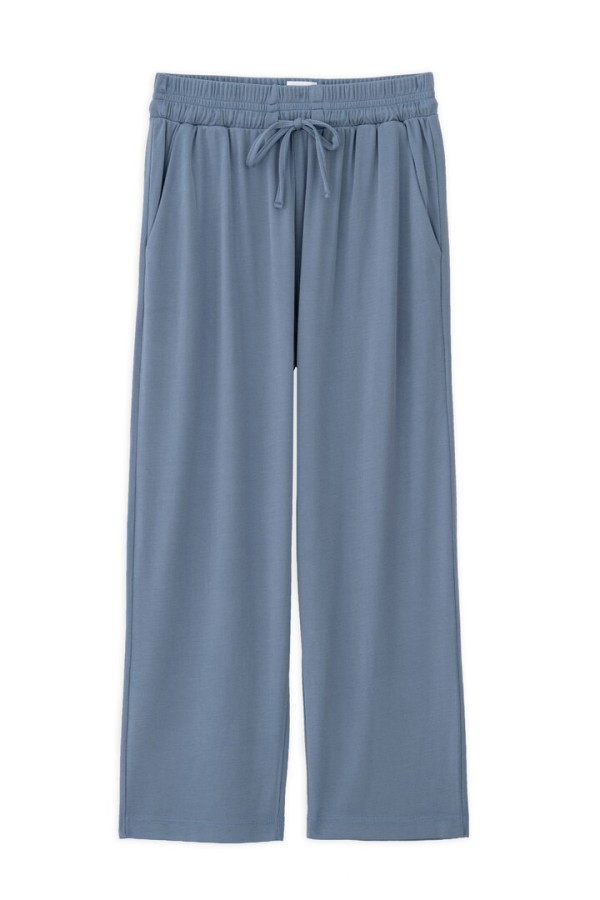 RIB PANTS DUSTY BLUE