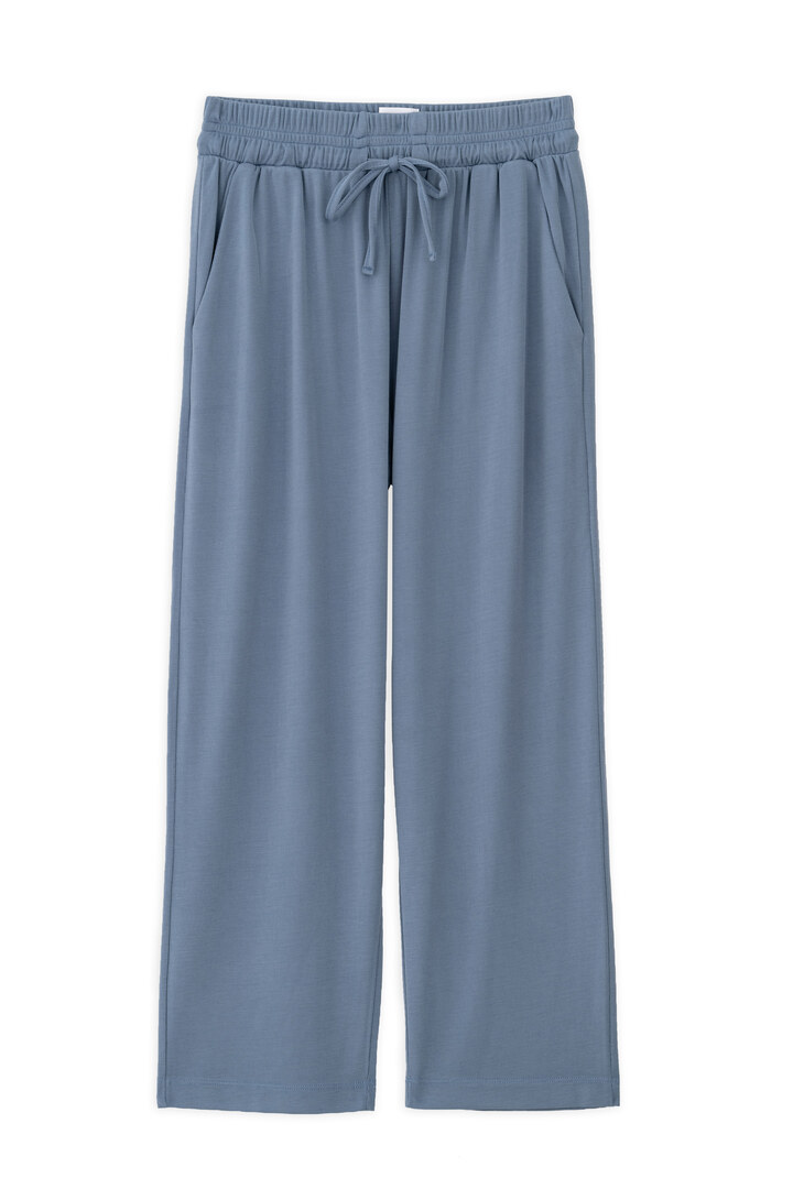 RIB PANTS DUSTY BLUE