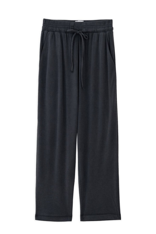 RIB PANTS OFF BLACK