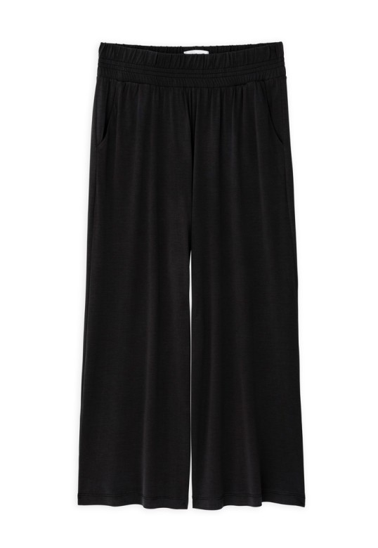 BASIC CUPRO JUPE CULOTTE OFF BLACK