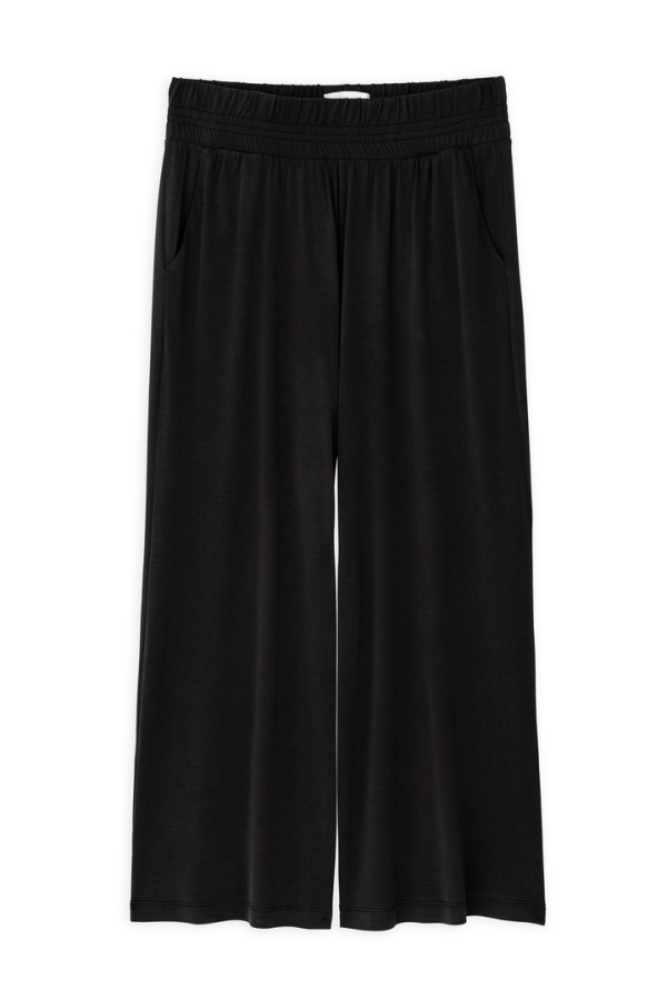 BASIC CUPRO JUPE CULOTTE OFF BLACK