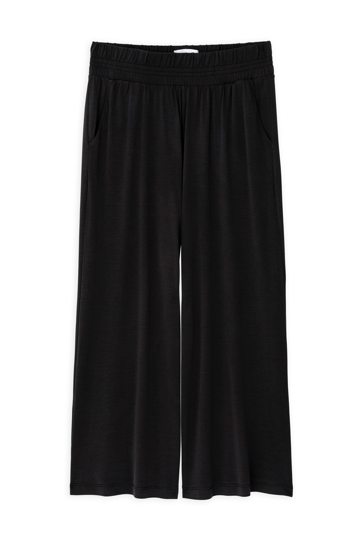 BASIC CUPRO JUPE CULOTTE OFF BLACK