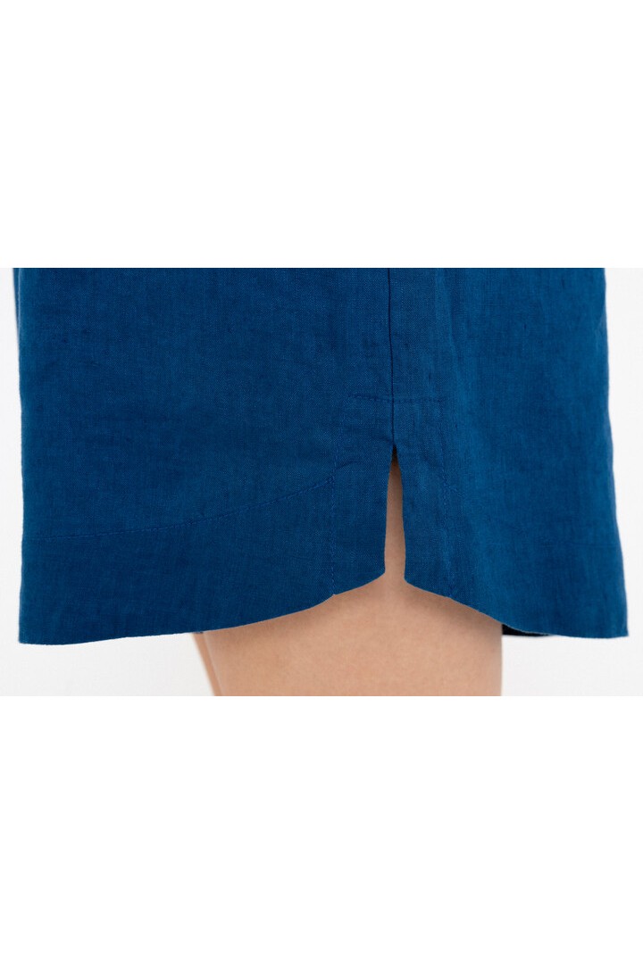 LINEN SHORTS BLUE