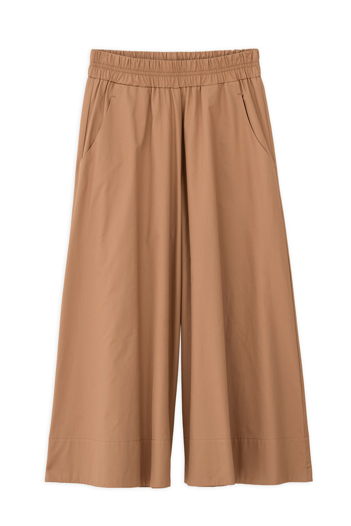 POPLIN JUPE CULOTTE CAMEL