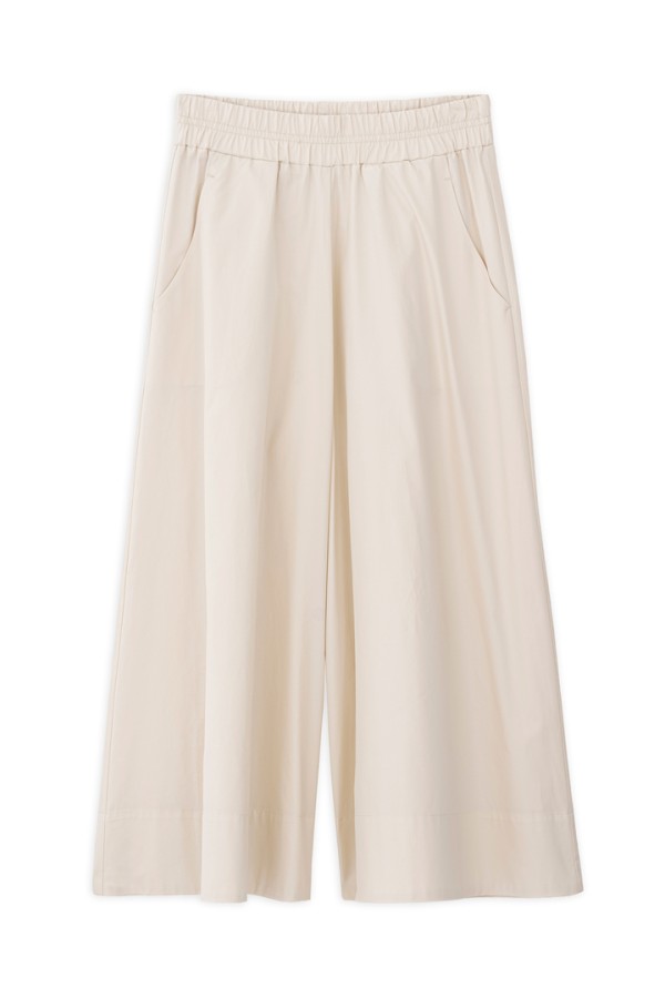 POPLIN JUPE CULOTTE CREAM
