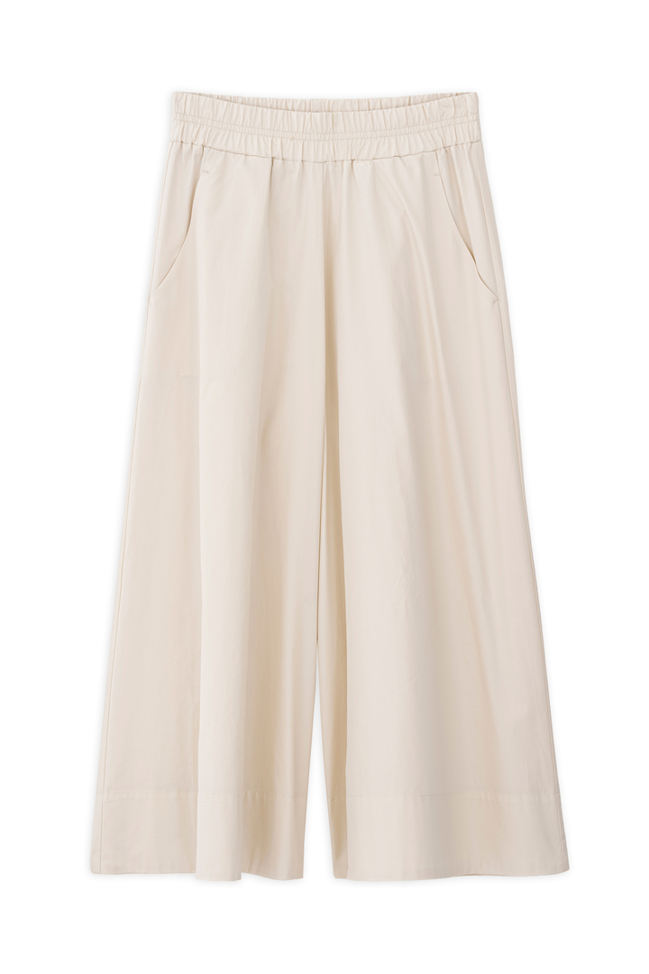 POPLIN JUPE CULOTTE CREAM