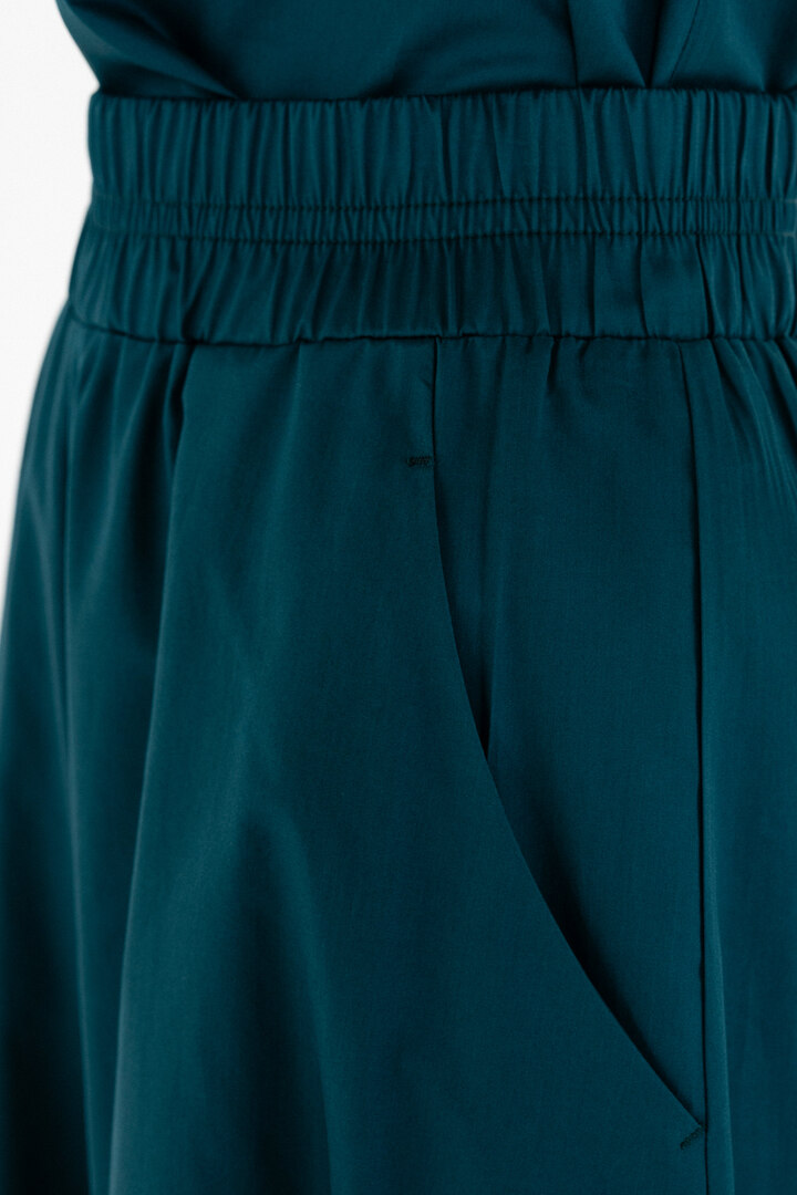 POPLIN JUPE CULOTTE DARK EMERALD