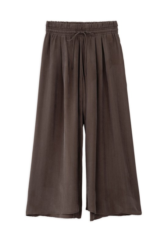 CUPRO JUPE CULOTTE BROWN