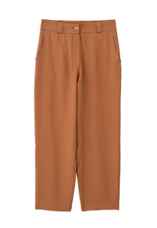 LYOCELL REGULAR PANTS CAMEL