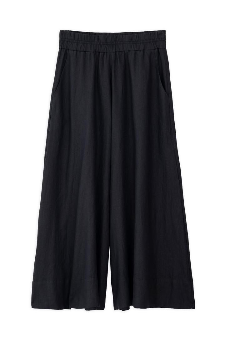 LINEN JUPE CULOTTE BLACK