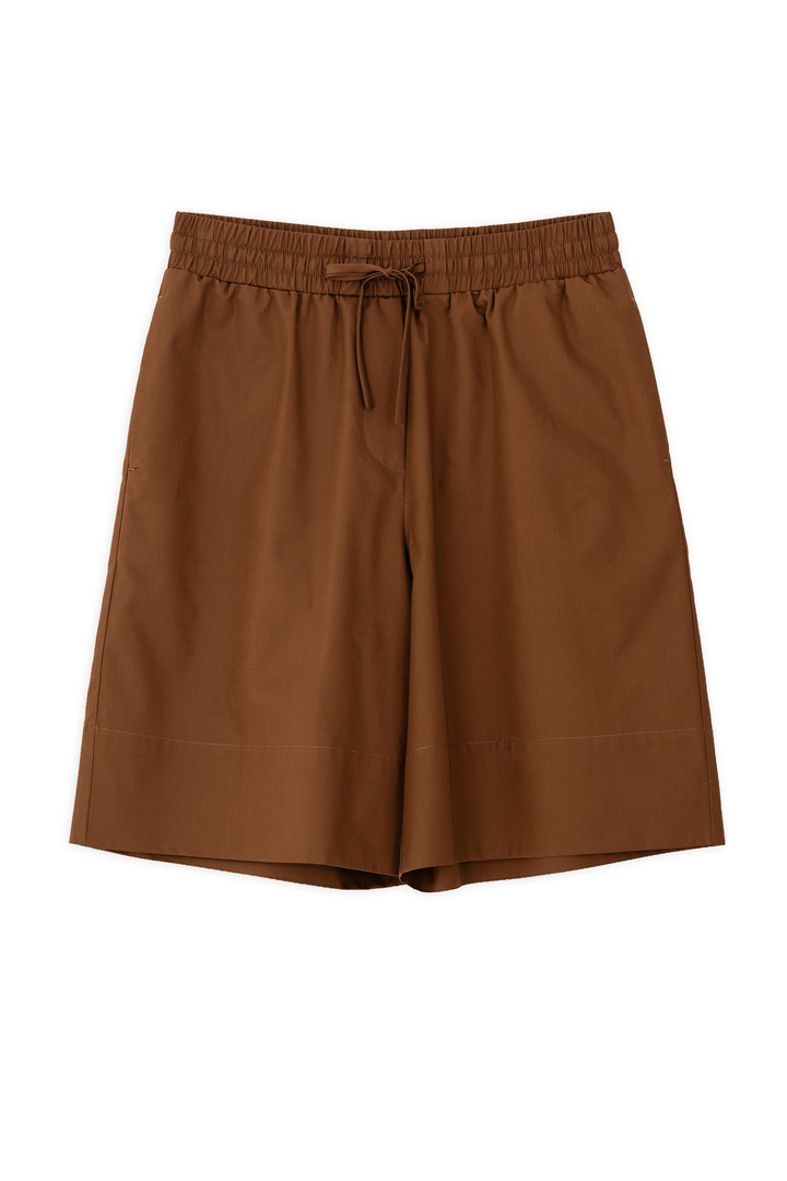 POPLIN SHORTS BROWN