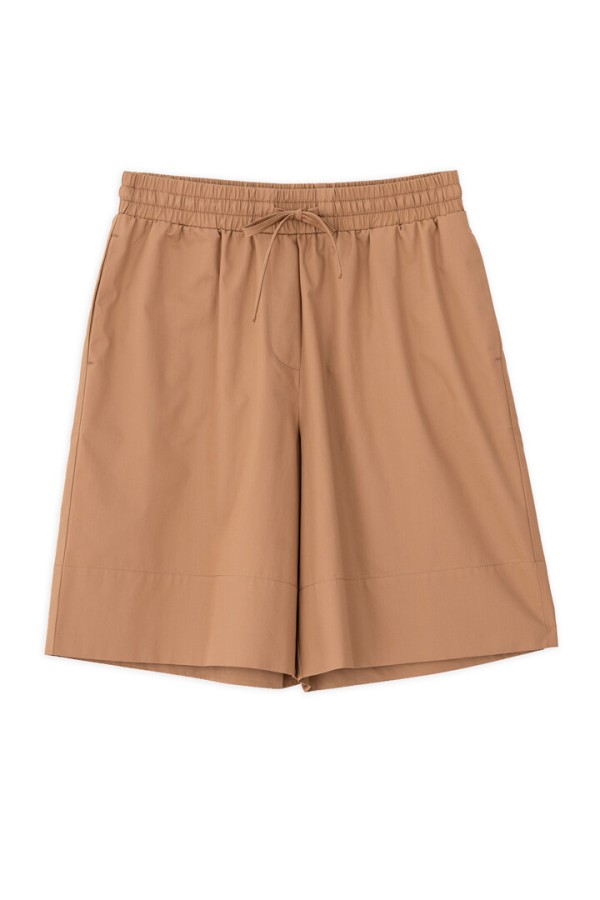 POPLIN SHORTS CAMEL