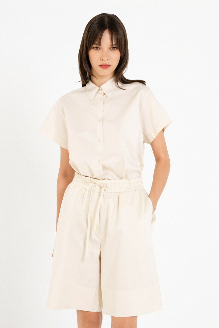 POPLIN SHORTS CREAM