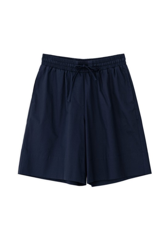 POPLIN SHORTS DARK BLUE