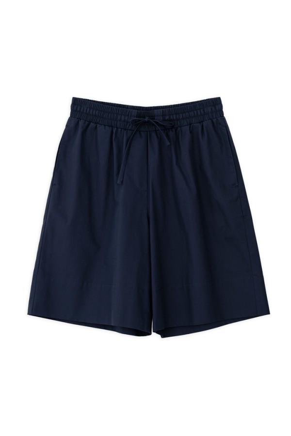 POPLIN SHORTS DARK BLUE