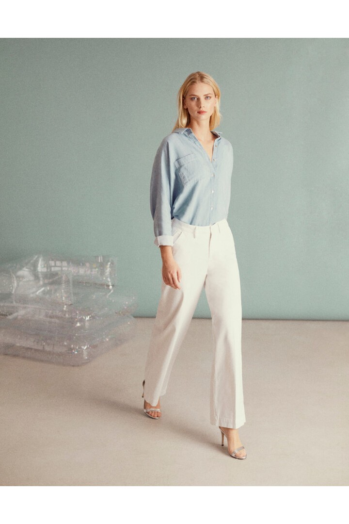 WIDE TROUSERS PILLY - WHITE