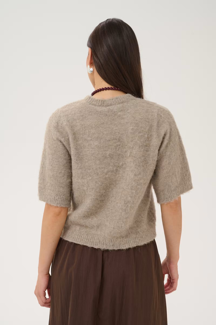 TabanaSZ Pullover Weathered Teak Melange / Brown