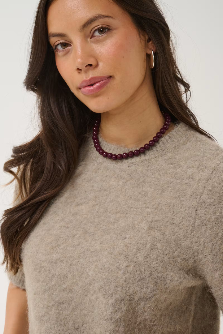 TabanaSZ Pullover Weathered Teak Melange / Brown