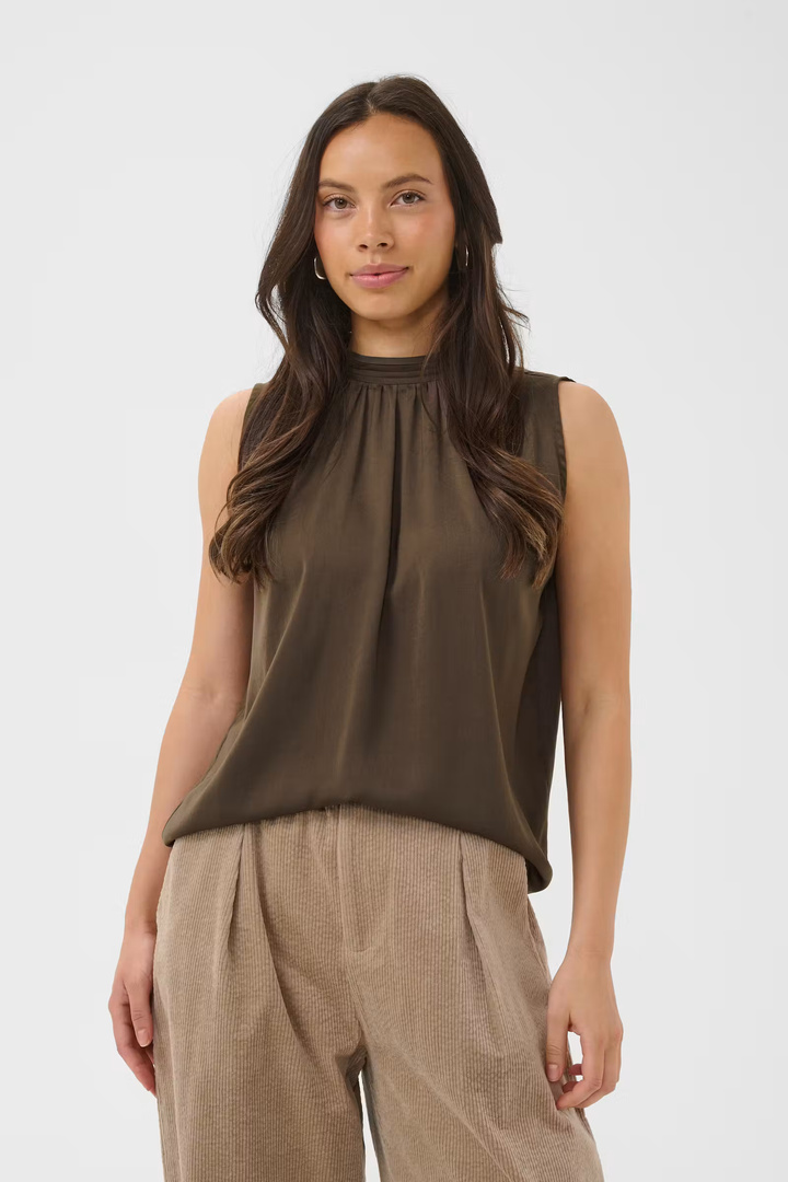 AileenSZ Blouse Chocolate Brown