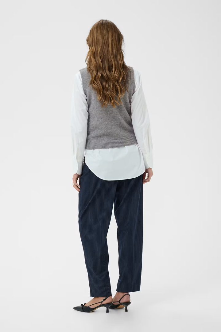 TheresaSZ Waistcoat Mist Grey Melange