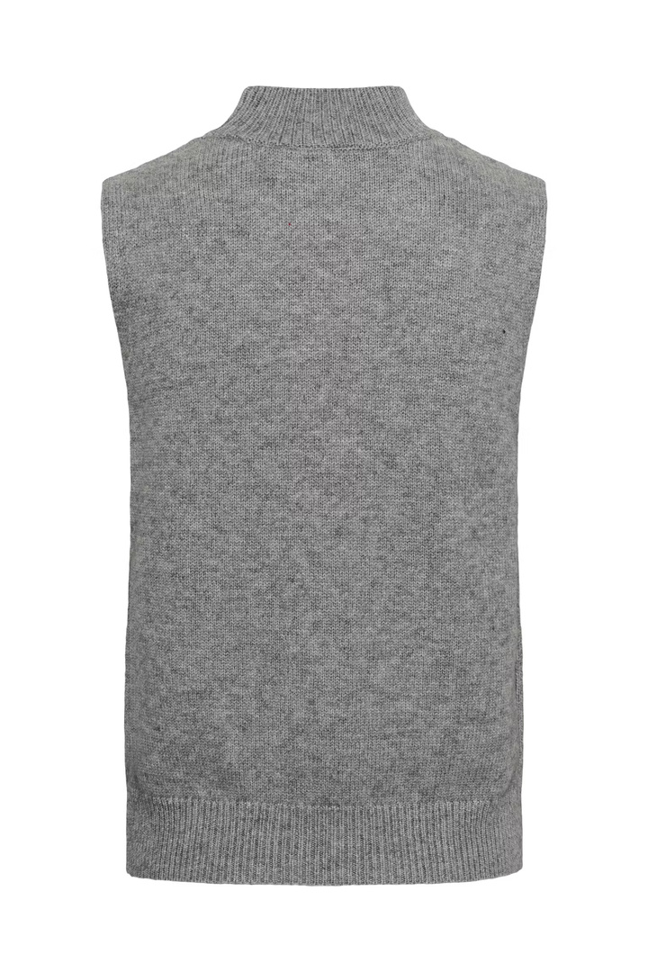 TheresaSZ Waistcoat Mist Grey Melange