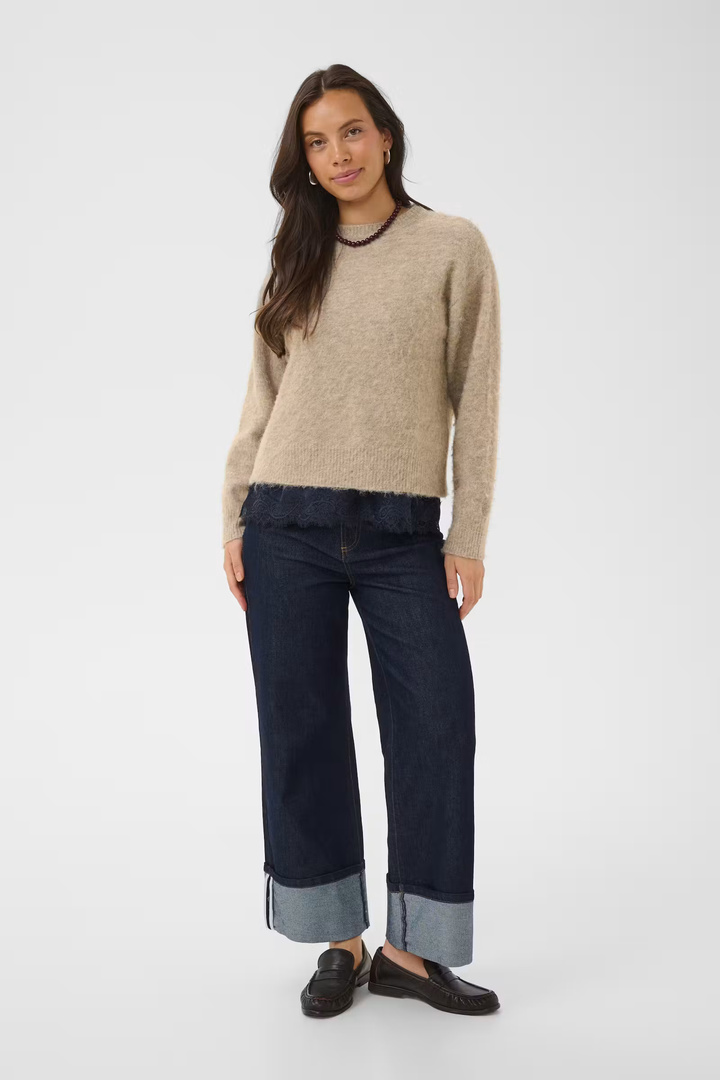TabanaSZ Pullover Weathered Teak Melange / Brown