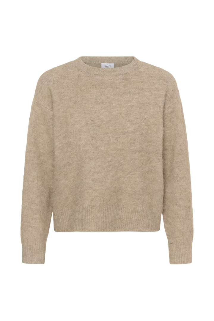 TabanaSZ Pullover Weathered Teak Melange / Brown