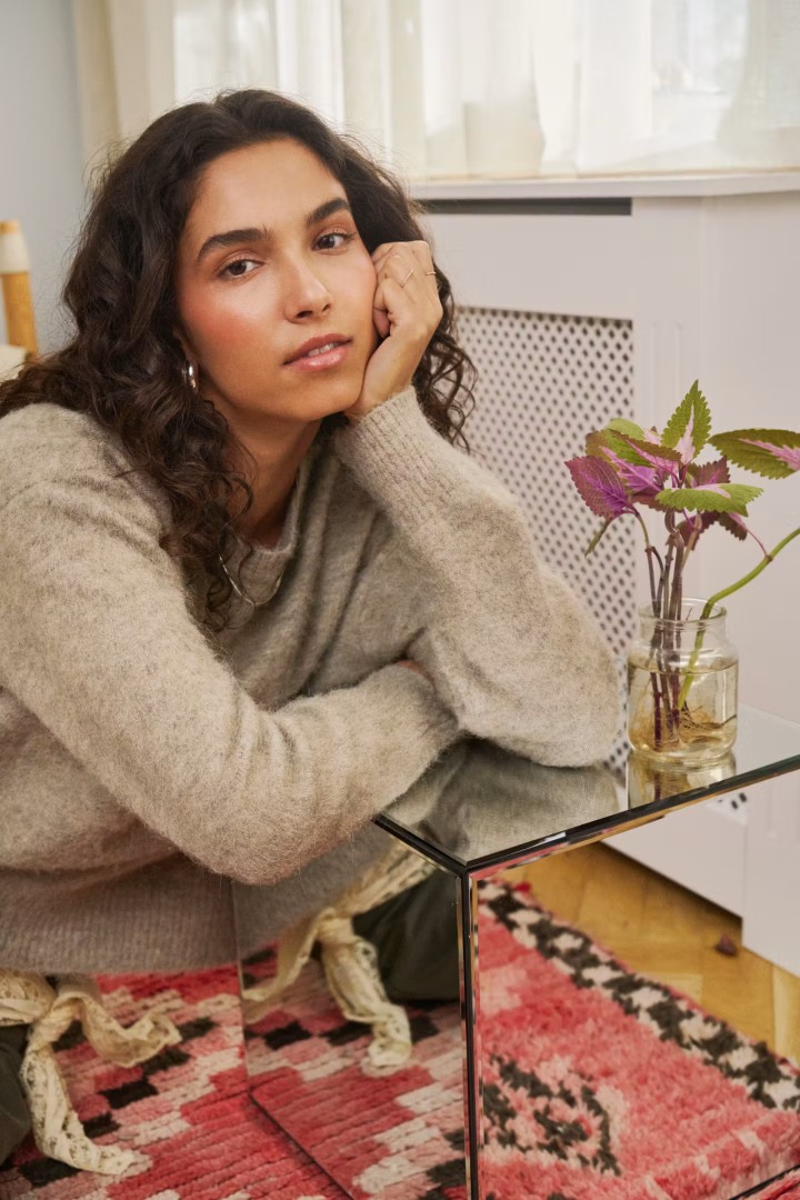 TabanaSZ Pullover Weathered Teak Melange / Brown