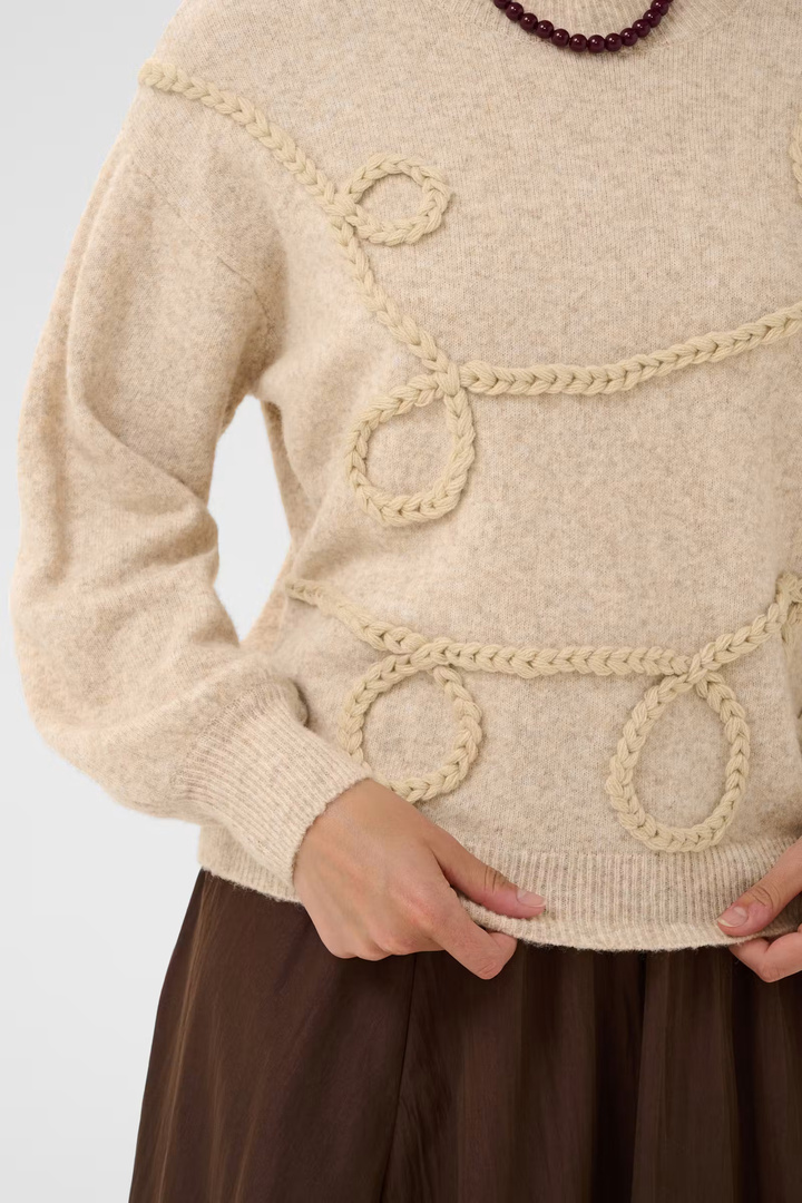TitiaSZ Pullover Creme Melange / White