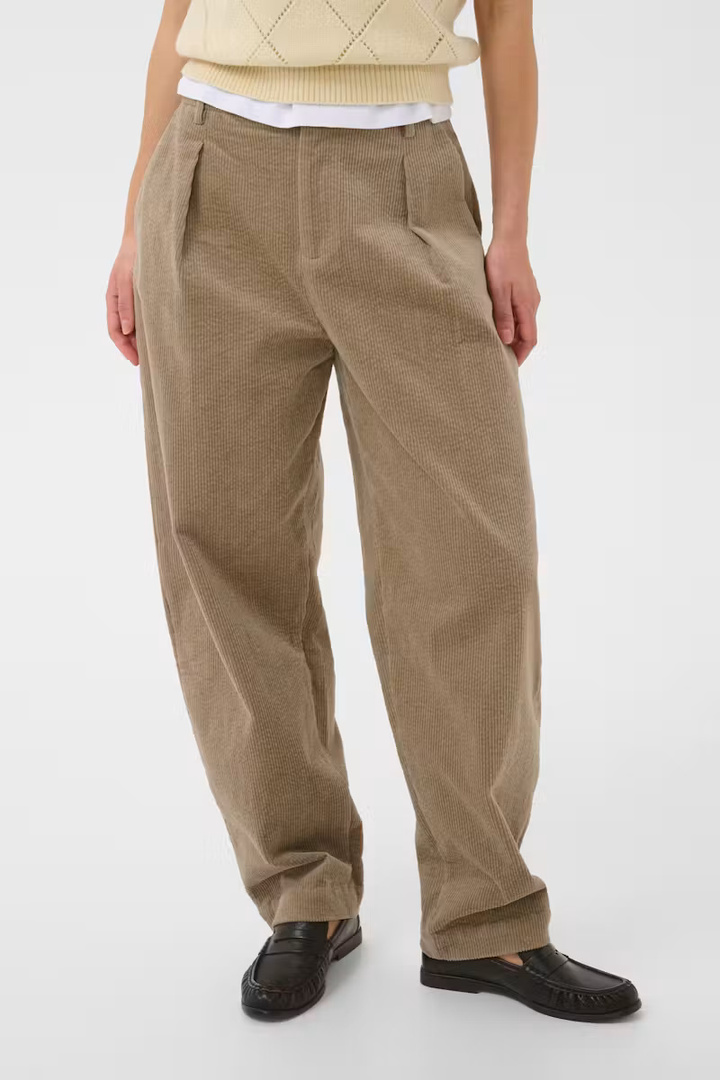 TadettaSZ Trousers Weathered Teak / Brown
