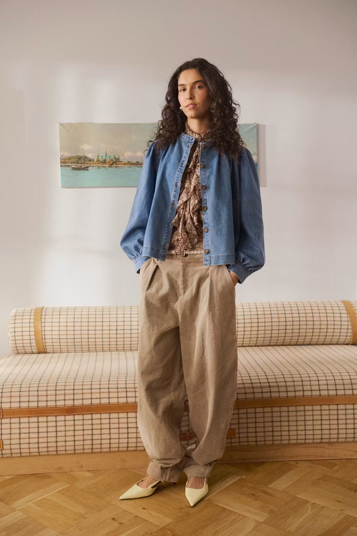 TadettaSZ Trousers Weathered Teak / Brown