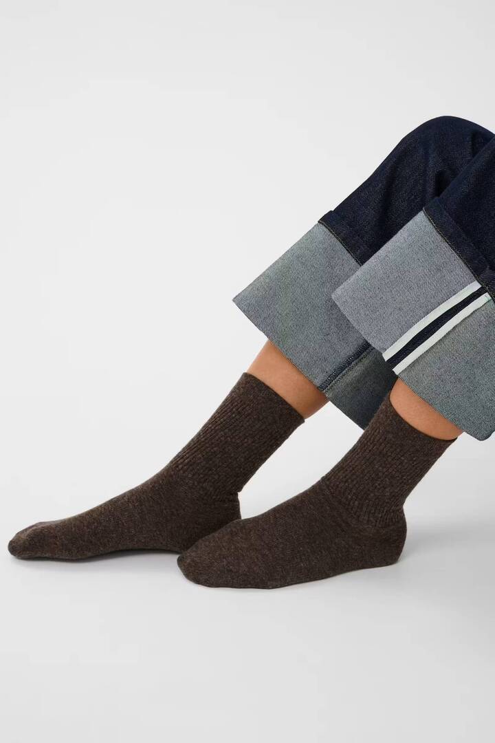 TennaSZ Socks Brown Grey Black Box